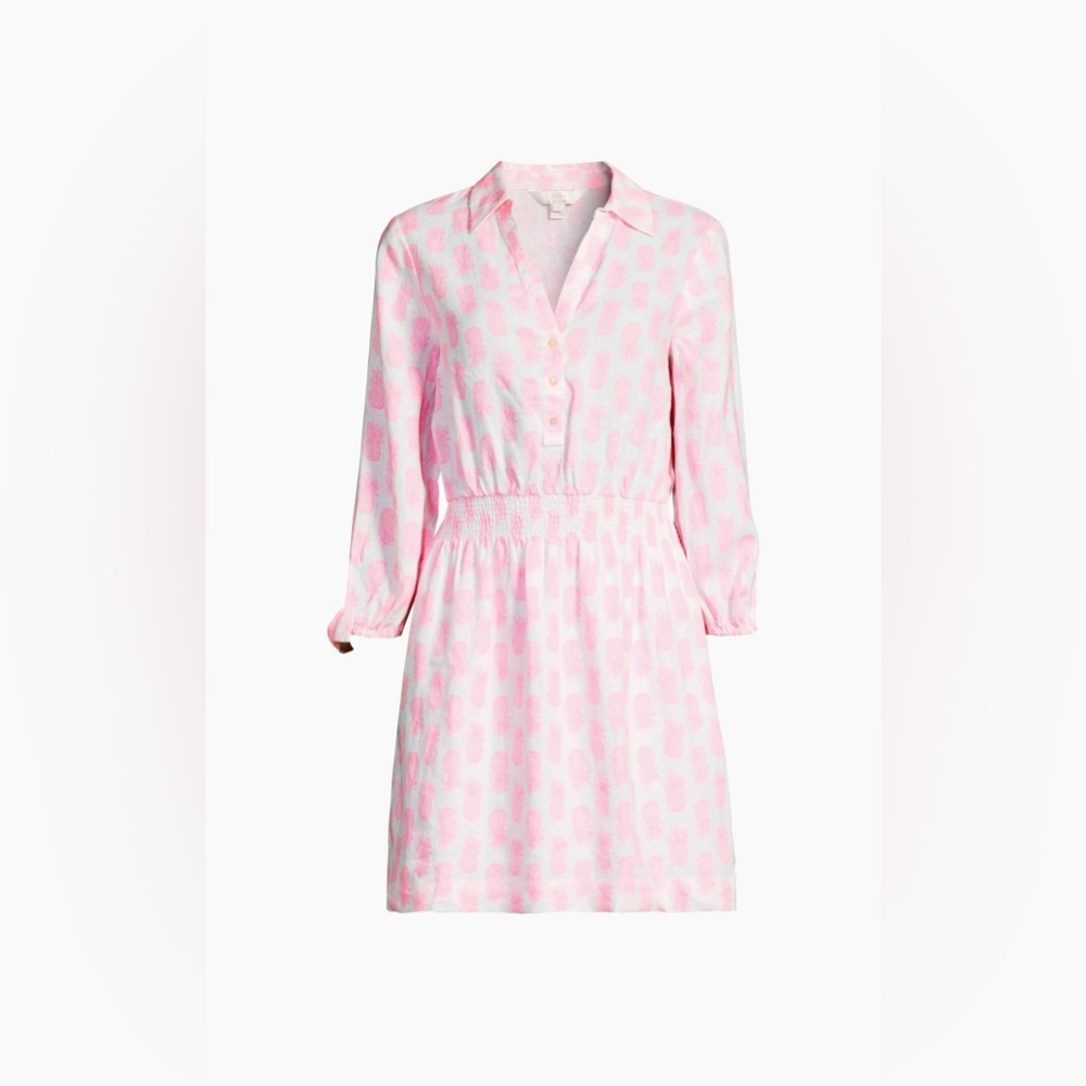 LILLY PULITZER ABRALYNN LINEN SHIRTDRESS- SPRING 2025